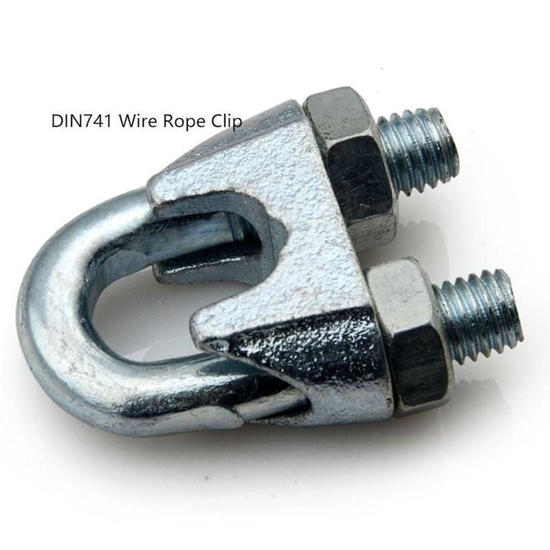 Galv Malleable Wire Rope Clip DIN741 - High-Quality Rigging Hardware
